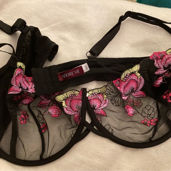 Adore Me Other - Adore Me Black and Pink Bra 44G